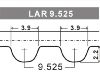 Correa dentada Timing Belt:000111000