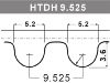 Correa dentada Timing Belt:636359