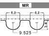 Courroie crantée Timing Belt:13514-97204